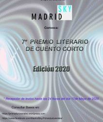 Primer premio en el VII CERTAMEN LITERARIO DE CUENTOS “MADRID SKY”